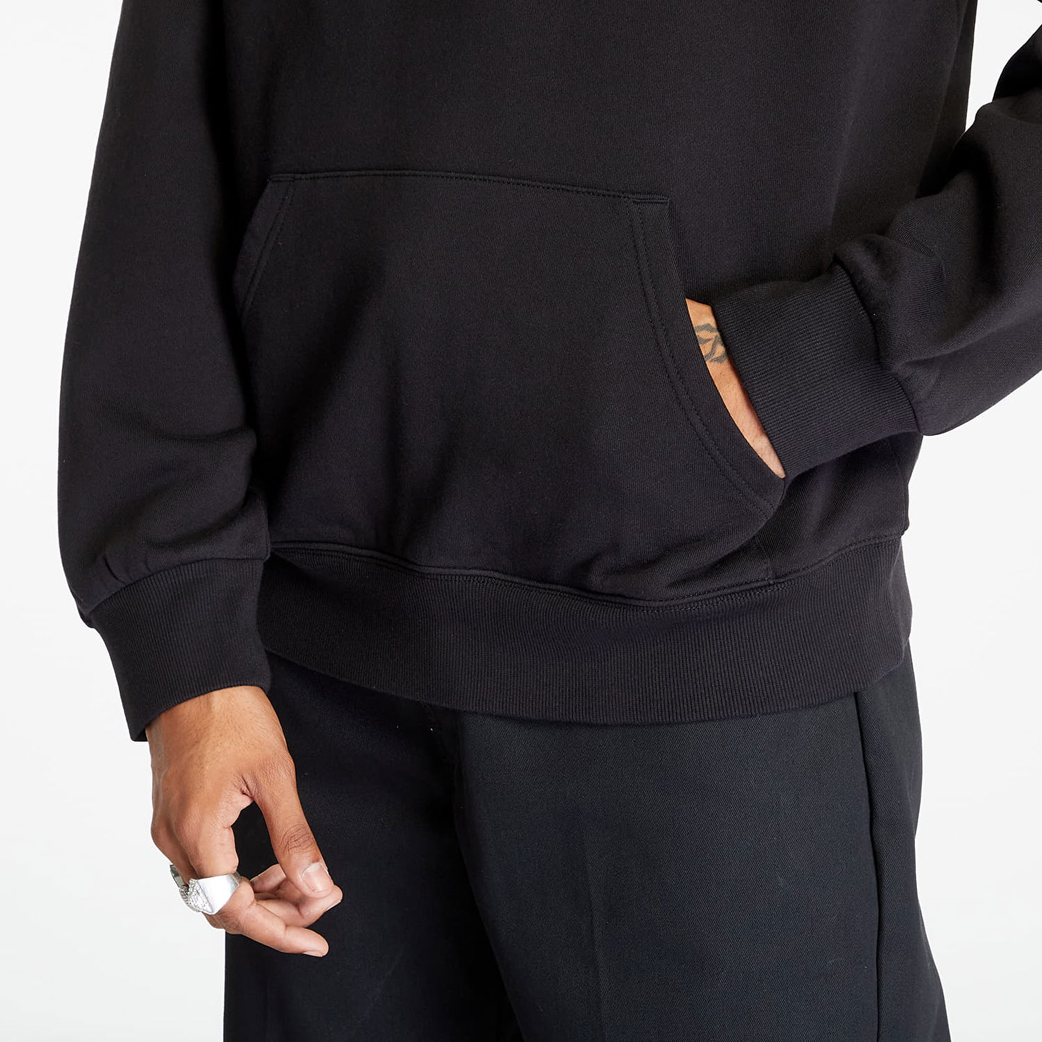 Sweatshirt Carhartt WIP Hooded Heart Patch Sweat Black Sort | I032450.89XX, 1