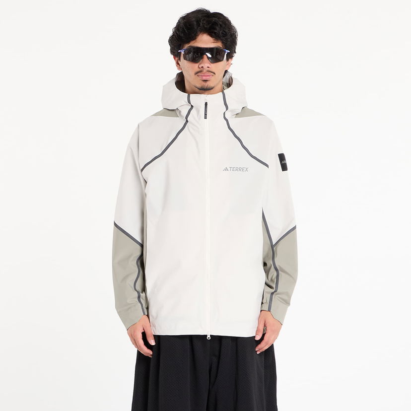 Regnfrakke adidas Performance National Geographic CLIMAPROOF Rain Jacket Hvid | KC2342