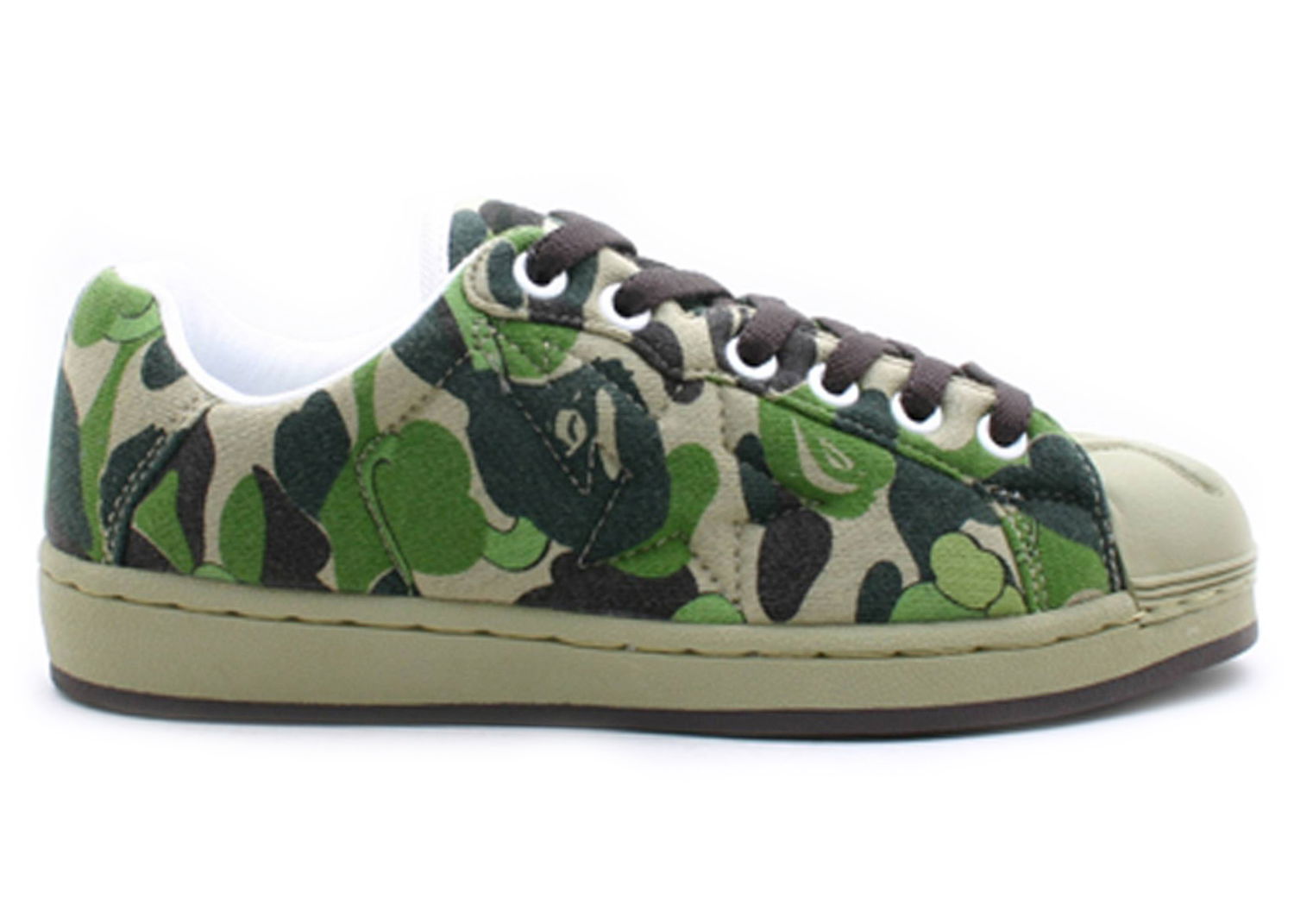 Sneakers og sko BAPE KAWS x A Bathing Ape Skull Sta "Green Camo" Grøn | FS-020 428, 0