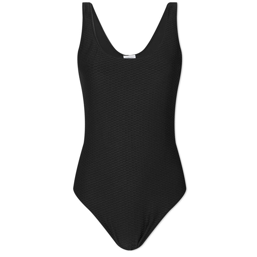 Badetøj Anine Bing Black One Piece Swimsuit Size Large Sort | A-11-0107-007