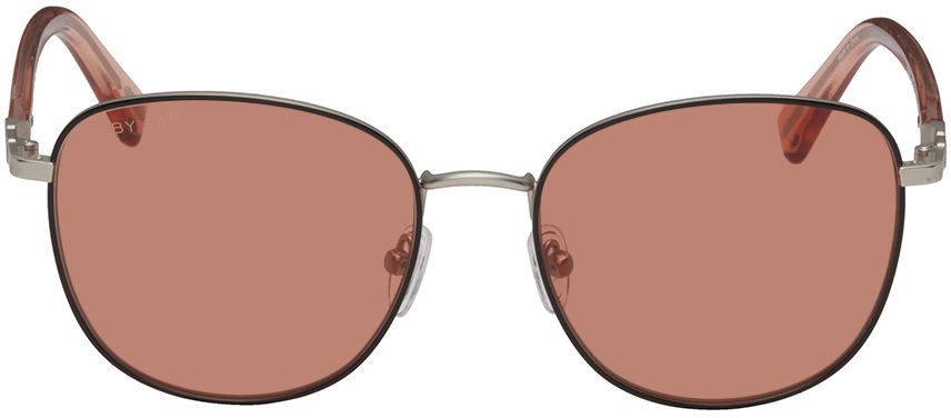 Solbriller BY FAR Round Sunglasses Brun | 23CRGBSSMASPHMET, 0