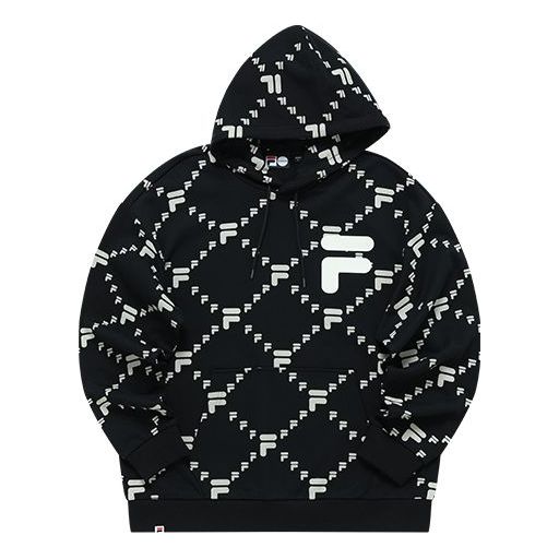 Sweatshirt FILA Fusion Logo Out of Box Hoodie Sort | T11U216205F-BK