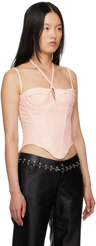 Tanktop Miaou Miaou Aphex Halter Neck Corset Top Lyserød | 7046PUROS, 1