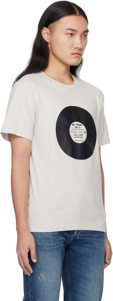 T-shirt A.P.C. Vinyl Graphic T-Shirt Beige | COBQX-M26484, 1