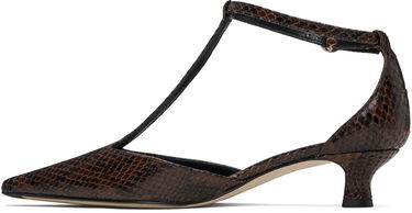 Skopleje Aeyde Aeyde Liz T-Bar Kitten Heels Brun | A11-PU0596006003-225, 2