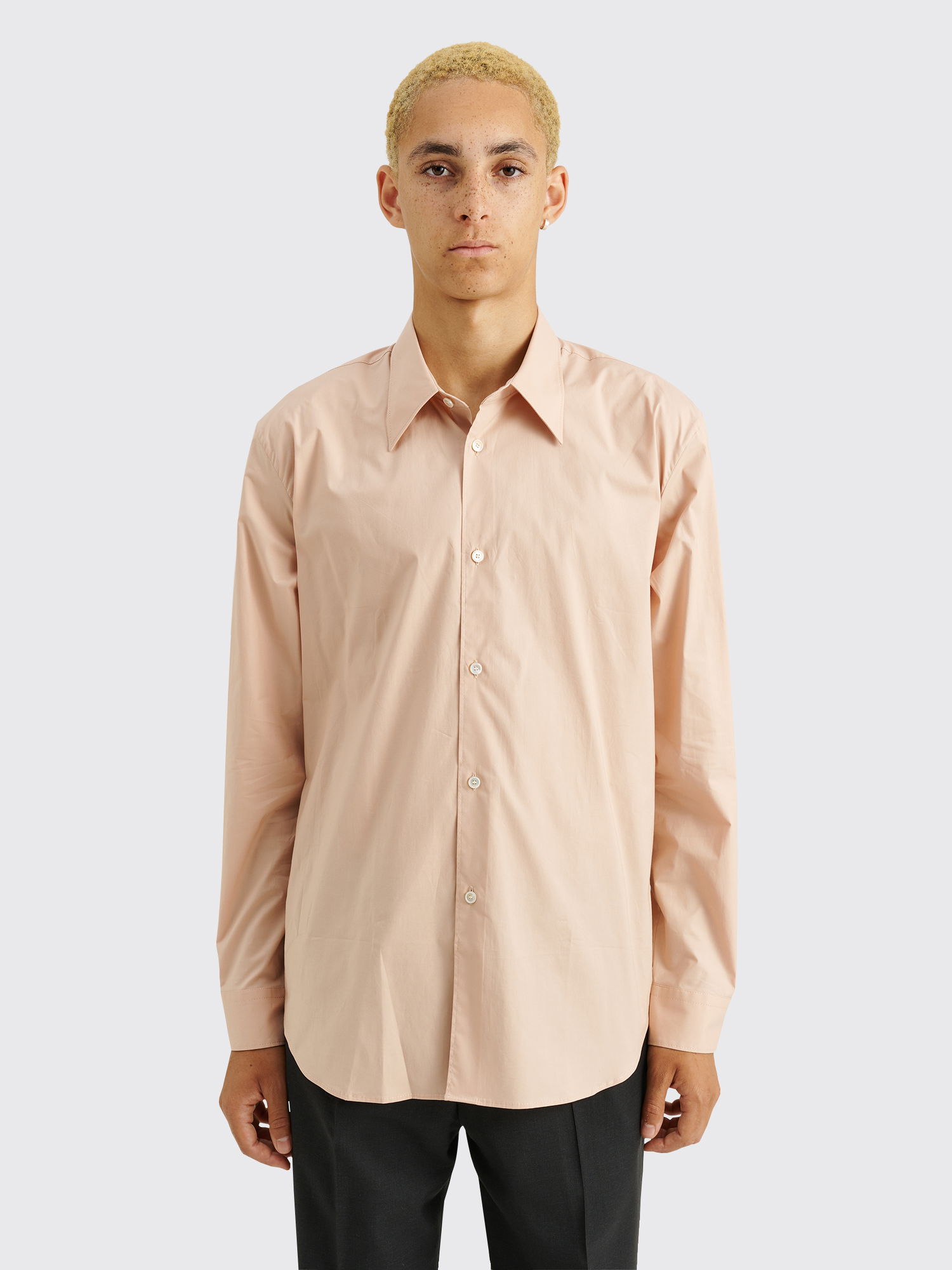 Skjorte Acne Studios Button Up LS Shirt Blush Beige Beige | BB0512-AHT, 0