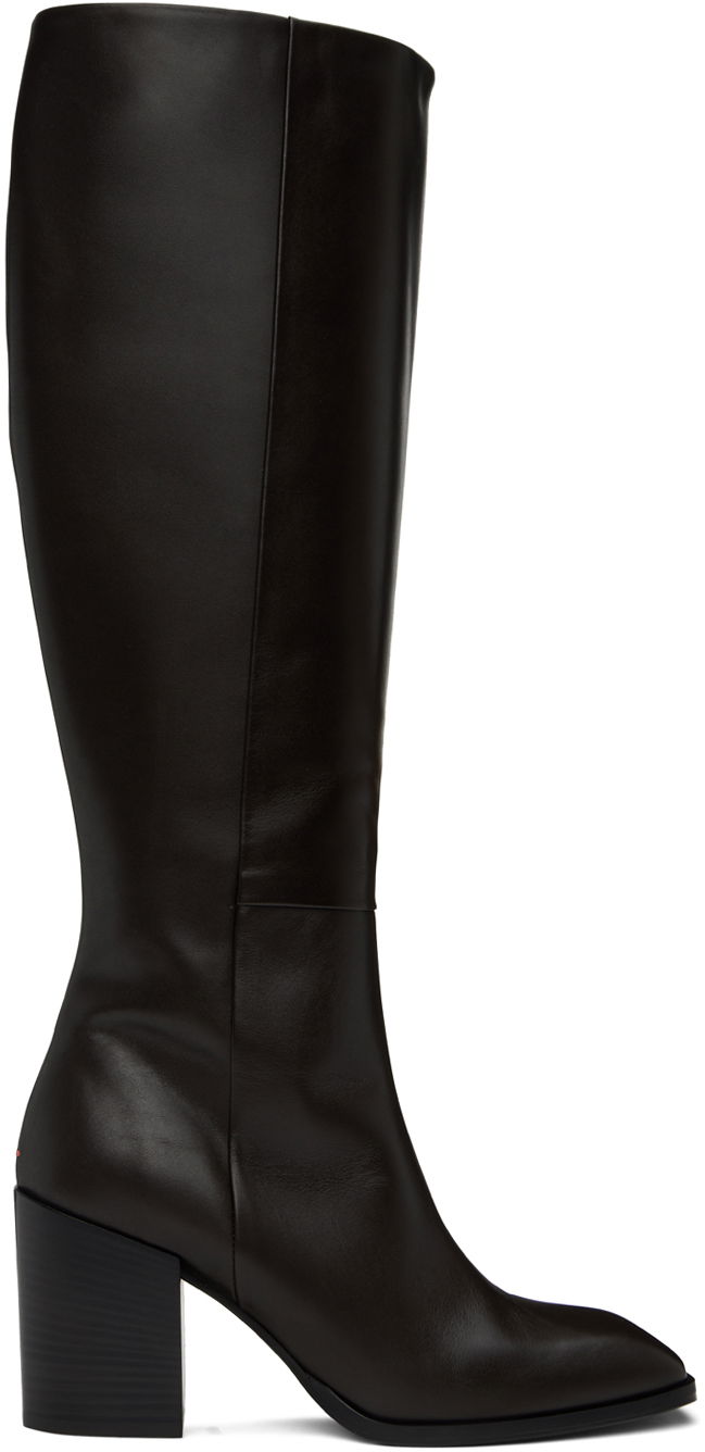 Tøj Aeyde Aeyde Teresa Knee-High Boots Sort | A11-KB-LPLS75BL-0221-953-001, 0