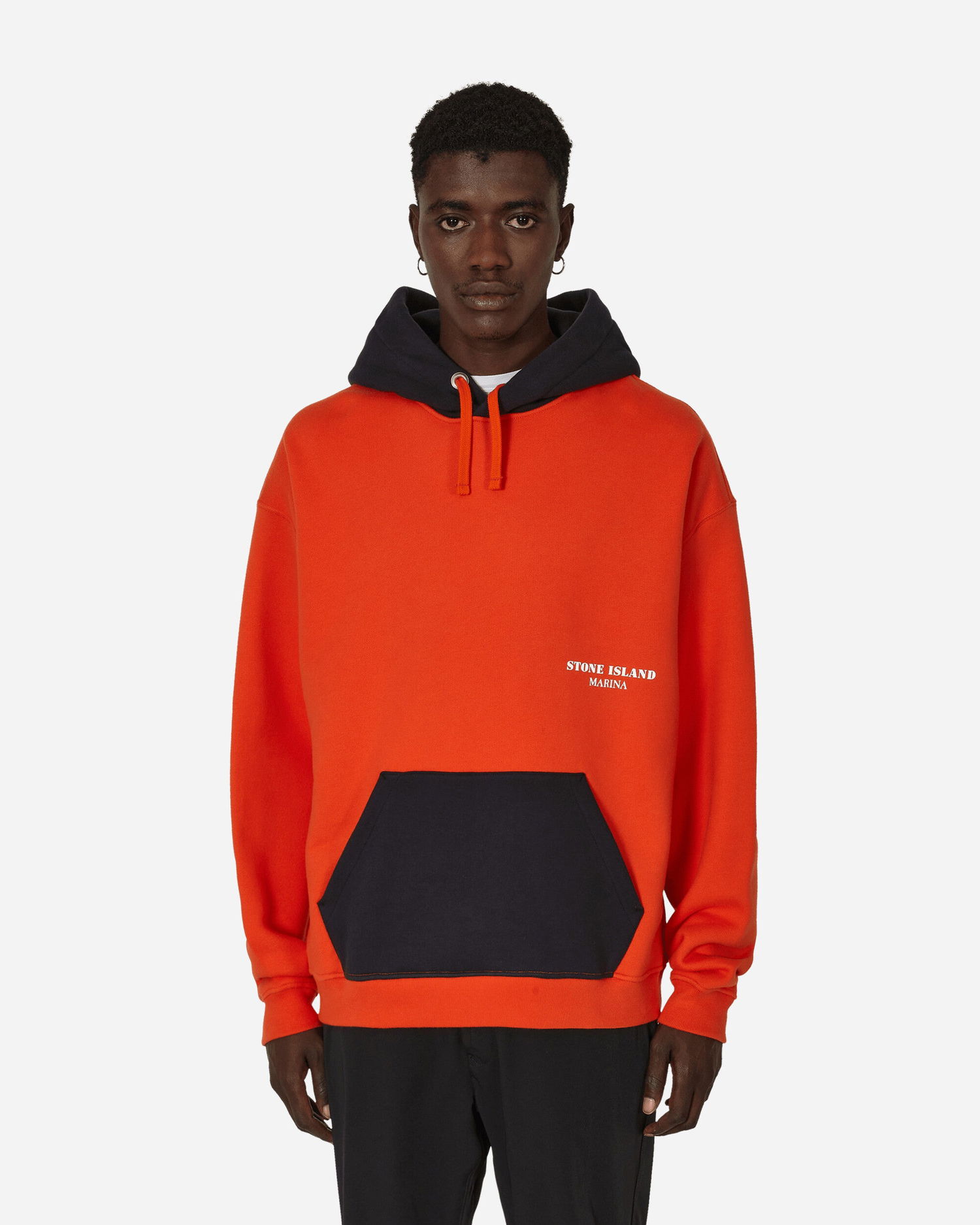 Sweatshirt Stone Island Off-White Colorblocked Hoodie Beige | 7915651X6, 1