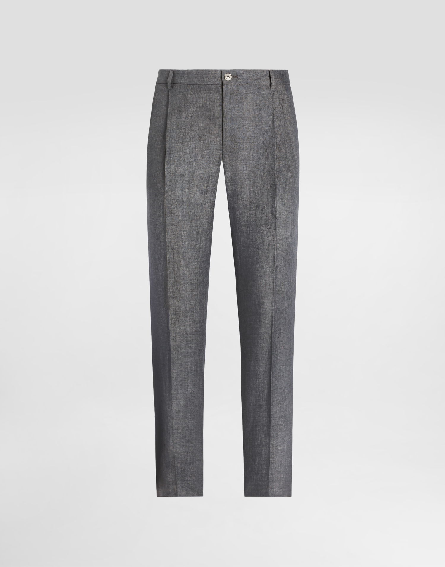 Bukser Dolce & Gabbana Dolce & Gabbana Washed Linen Canvas Trousers Grå | GP06JTFU4MFN0701, 0