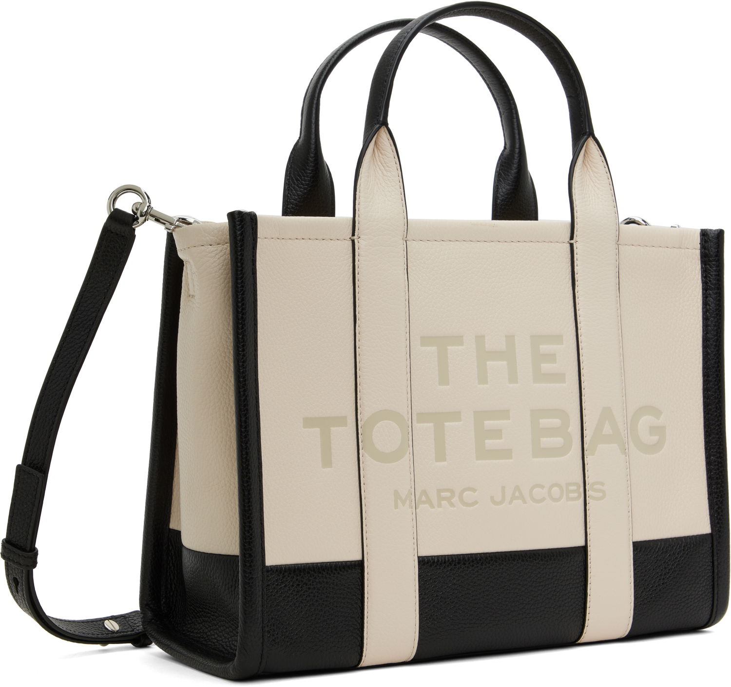 Mulepose Marc Jacobs Marc Jacobs 'The Tote Bag' Leather Medium Tote Beige | H007L01RE22, 1