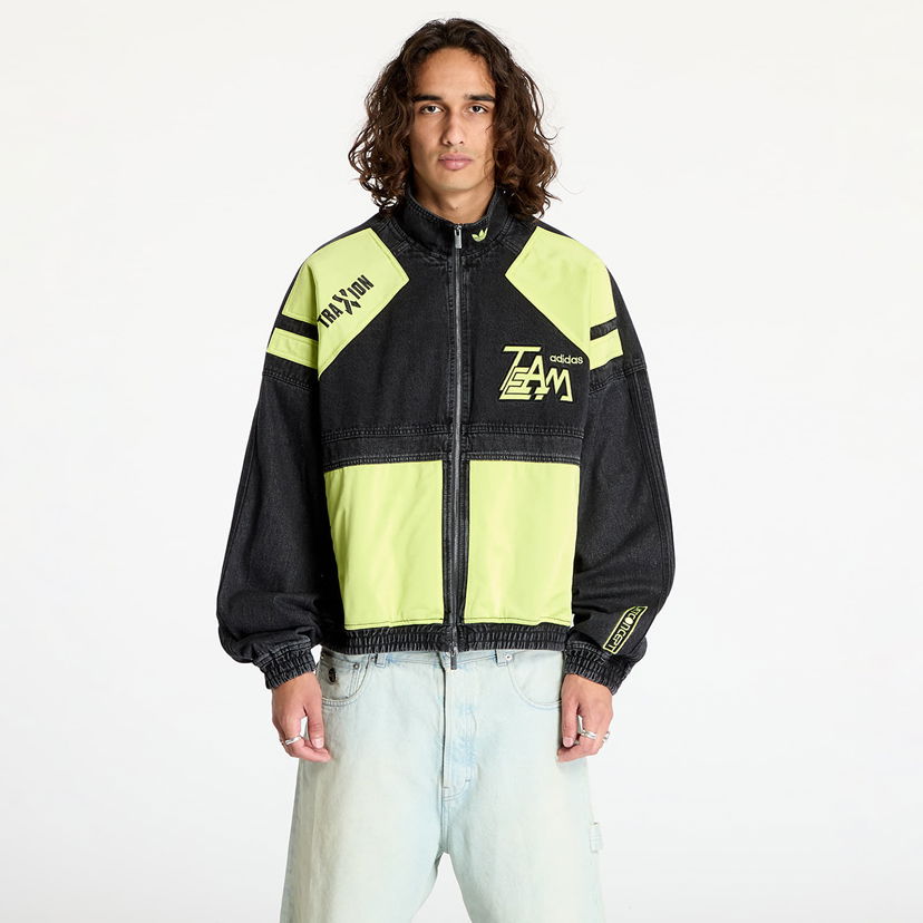 Jakke adidas Originals Adilenium Moto Denim Jacket Black Sort | JN0824
