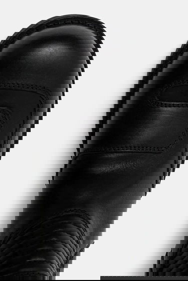 Sneakers og sko Maison Margiela High-Cut Leather Biker Boots Sort | SH3WW0006.P7431.T8013, 3