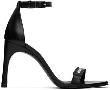 Sneakers og sko Coperni Logo Skinny Strap Heeled Sandals Sort | COPSH44477, 0