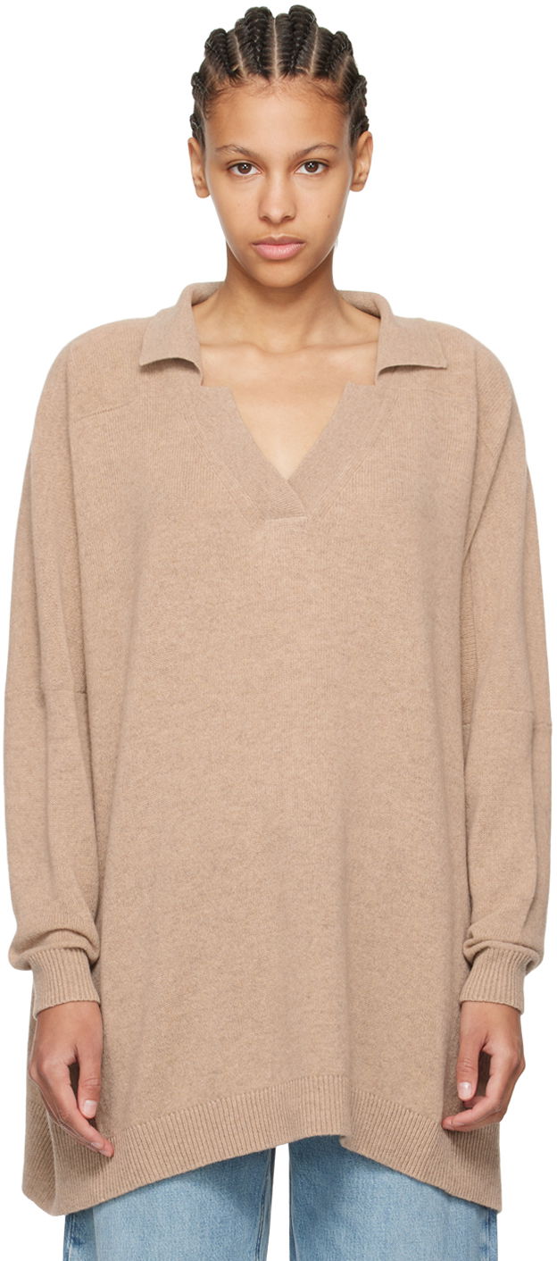 Sweater Stella McCartney Stella McCartney V-Neck Sweater Beige | 6K08253S2513