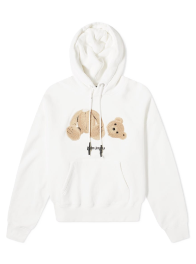 Sweatshirt Palm Angels Kill the Bear Popover Hoody Hvid | PMBB058R21FLE0010160