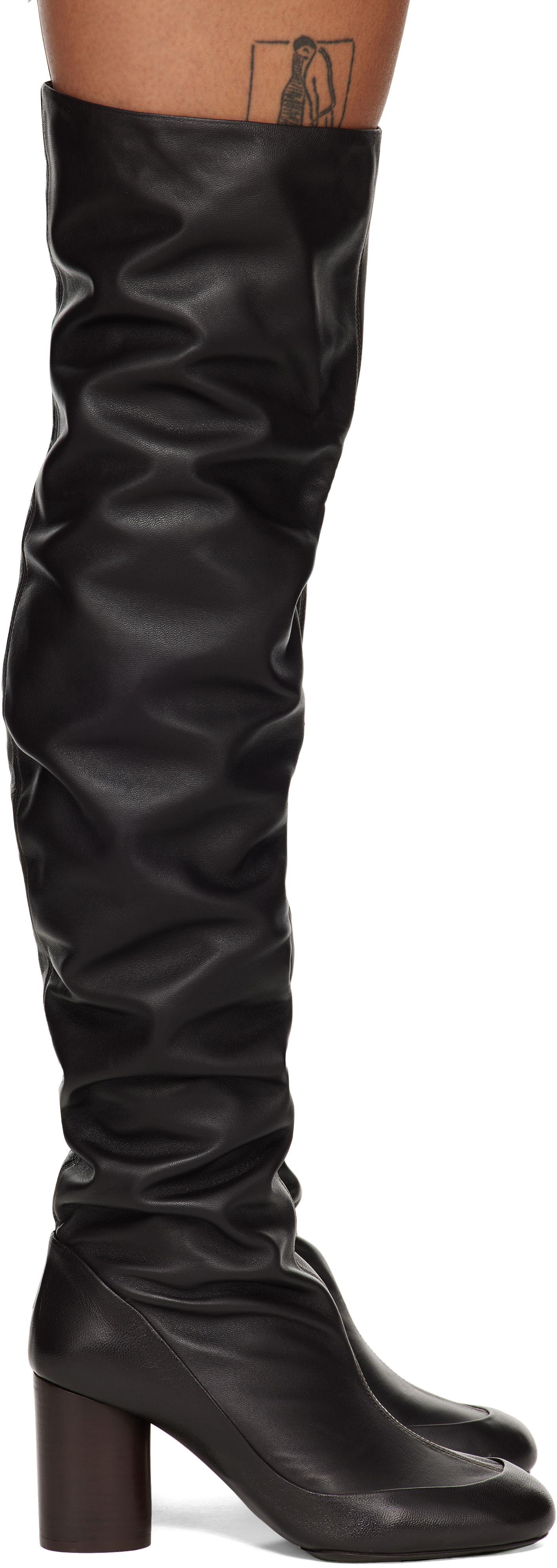 Tøj LEMAIRE Lemaire Glove Tall Boots Sort | FO0148 LL0115, 0