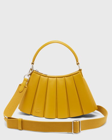 Skuldertaske Lacoste Lenglen Pleated Shoulder Bag Gul | NU5011DP-T07, 1