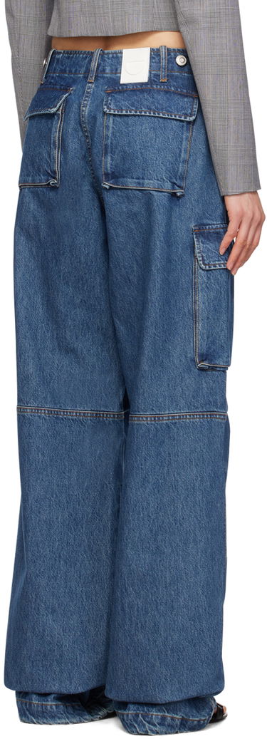Cargo bukser Coperni Coperni Wide Leg Cargo Denim Pants Blå | COPP40252, 2