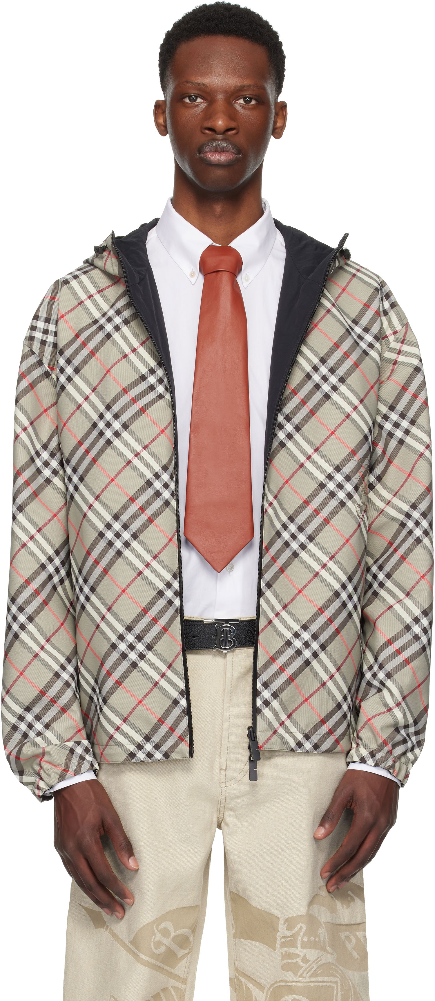 Jakke Burberry Burberry Check Reversible Jacket Beige | 8110290, 0