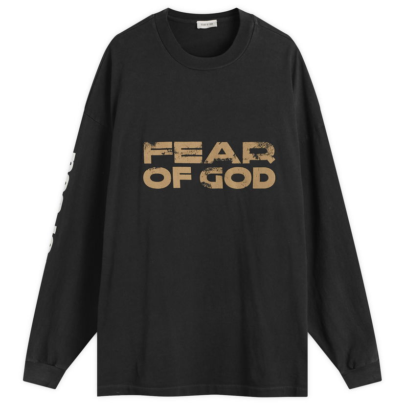 T-shirt Fear of God Fear of God Relaxed Long Sleeve T-Shirt Sort | FG25FW10-10402HWJUS-001