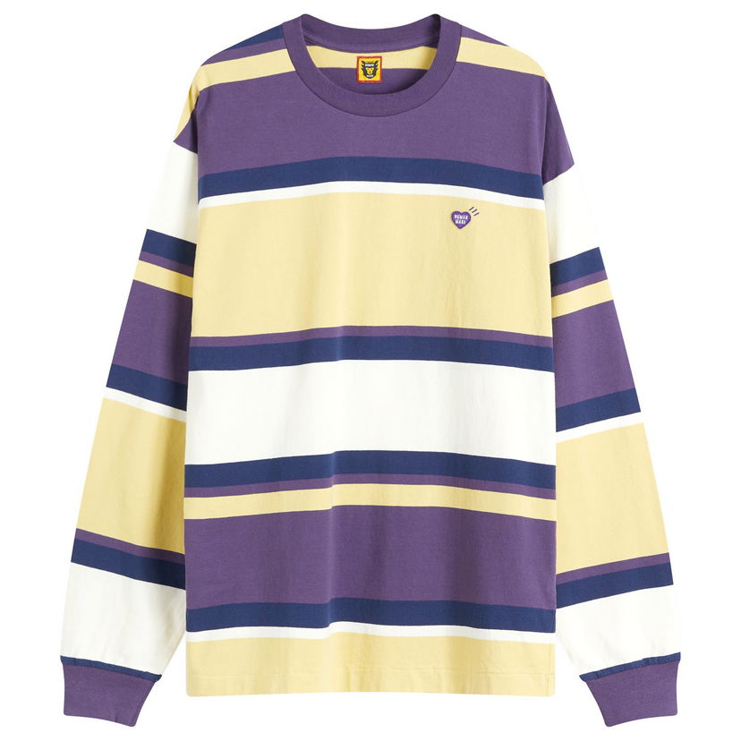 T-shirt Human Made Human Made Striped Long Sleeve T-Shirt Flerfarvet | HM28CS021-YL