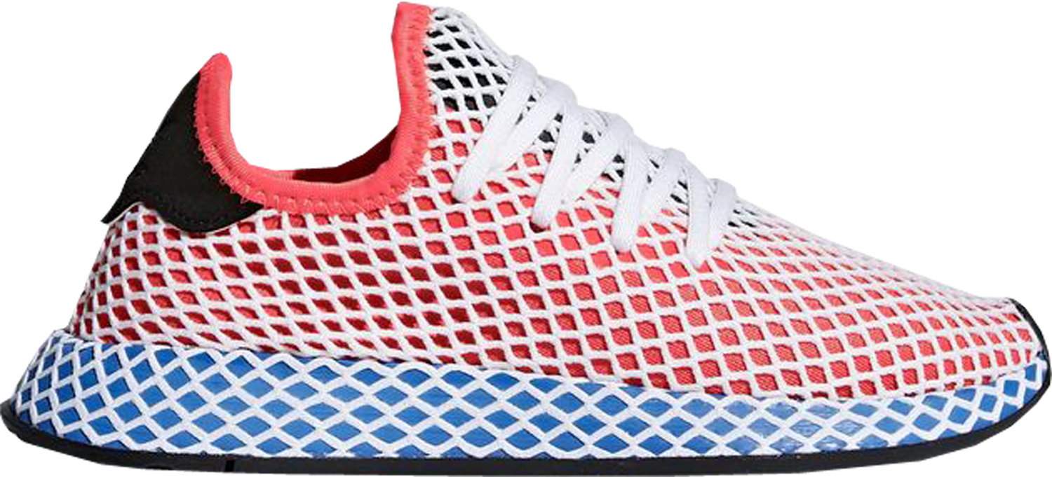 Sneakers og sko adidas Originals Deerupt Solar Red Bluebird (Youth) Rød | DA9610, 0