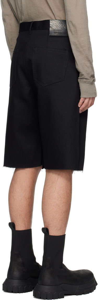 Shorts Rick Owens DRKSHDW Hollywood Geth Cutoff Denim Shorts Sort | DL01E6397 BLKJP, 2