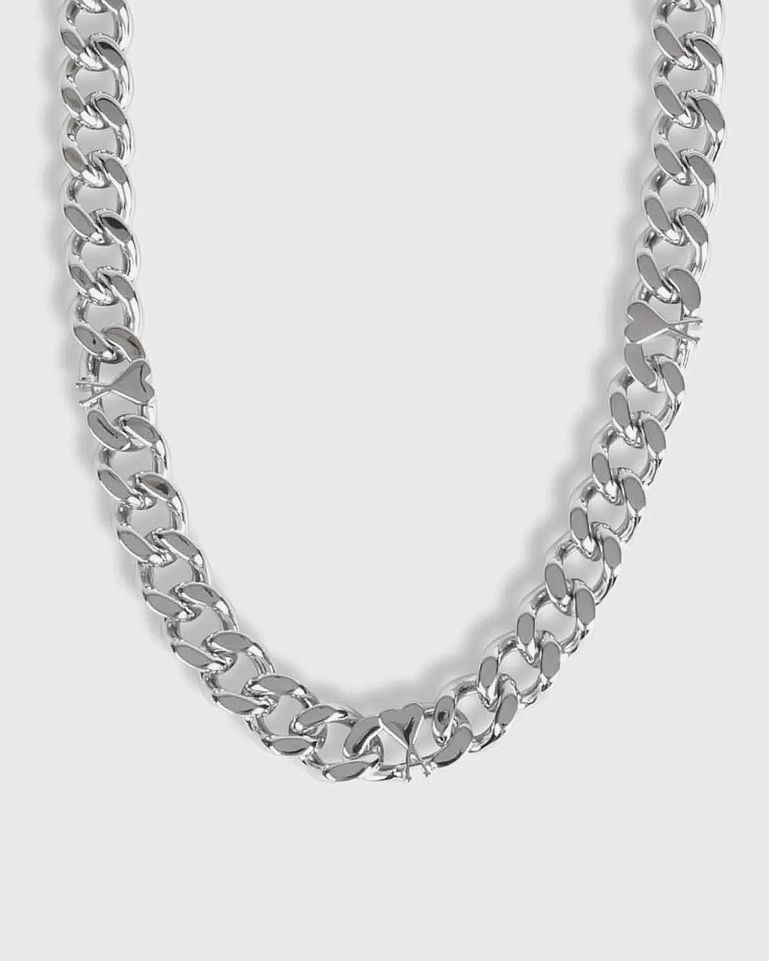 Halskæde AMI Chain Necklace with Heart Accent Metalisk | UJW928.361-900, 1