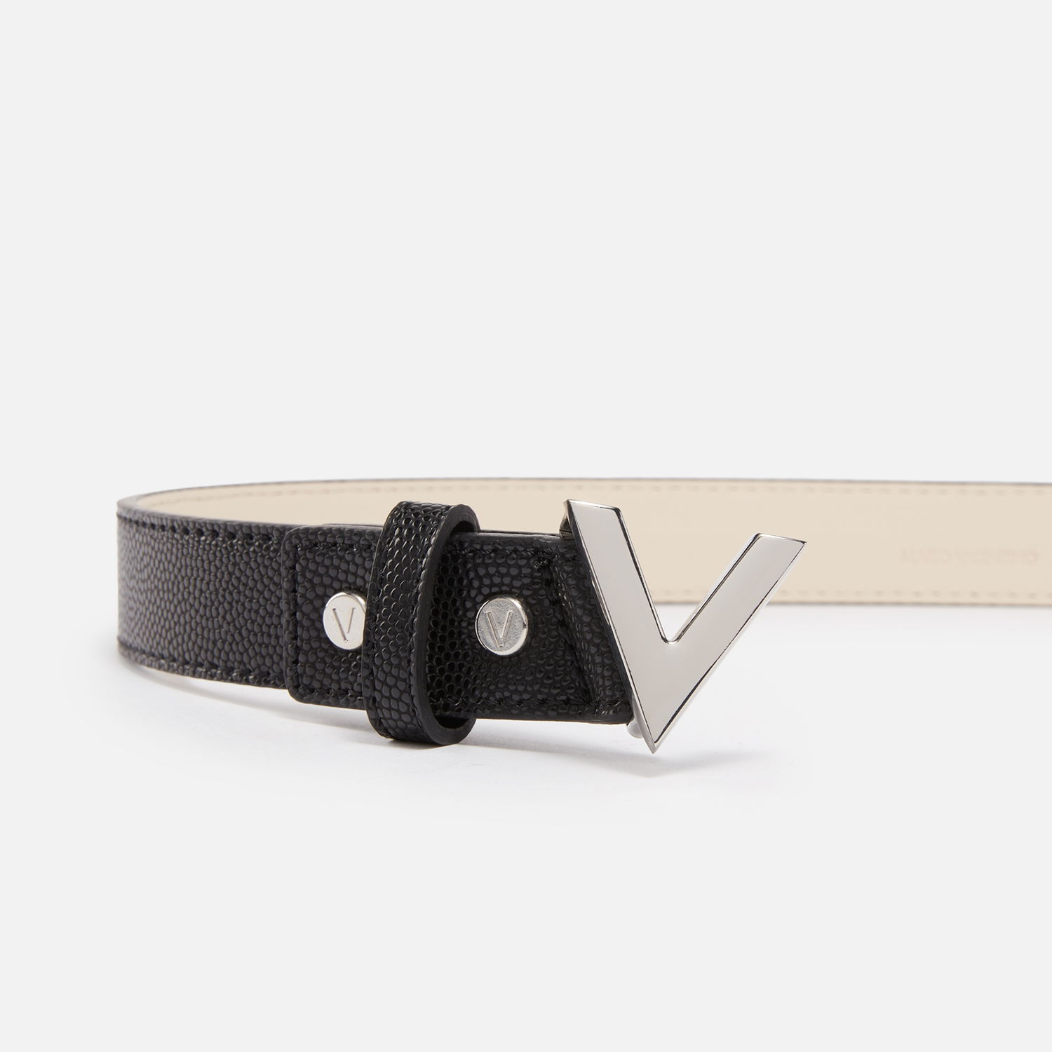 Bælter Valentino Divina Faux Leather Belt - S Beige | VCS1R456GN450S, 0