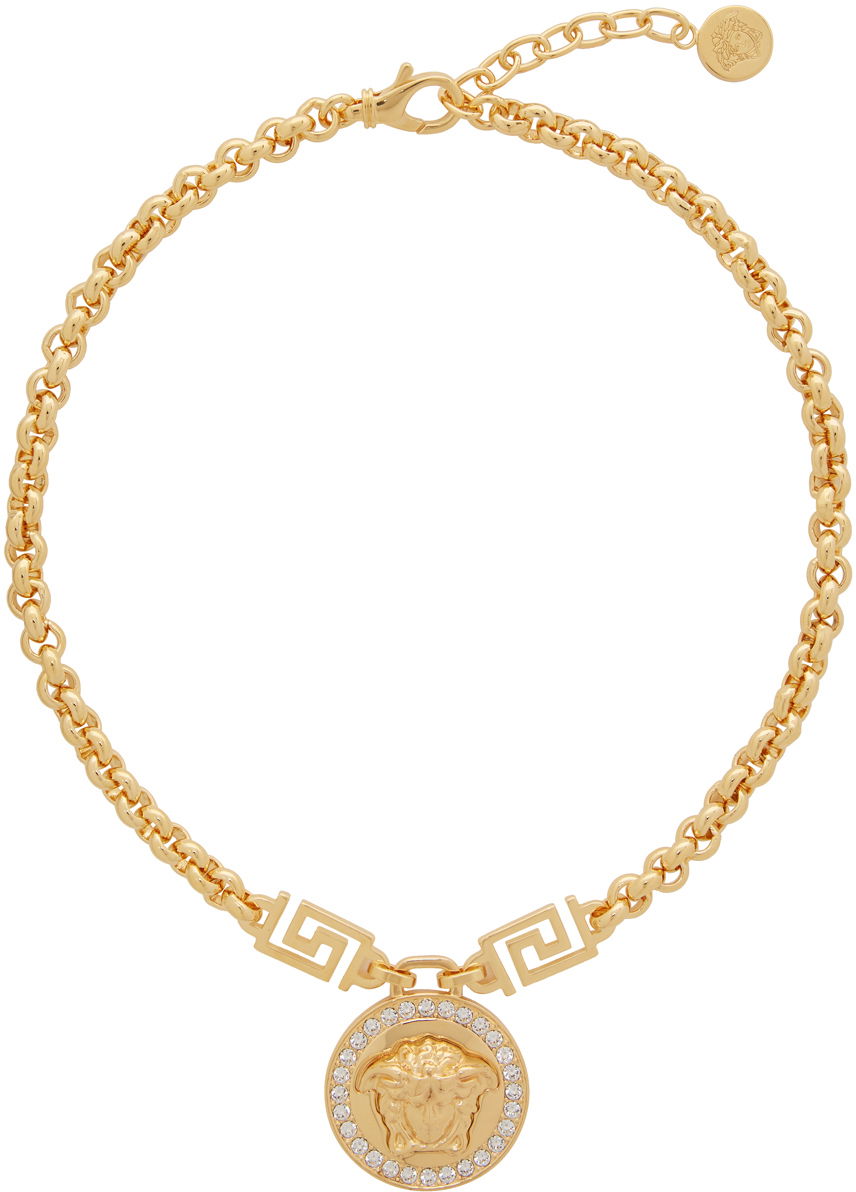 Halskæde Versace Gold Icon Medusa Necklace Metalisk | DG1E009 DJMX, 0