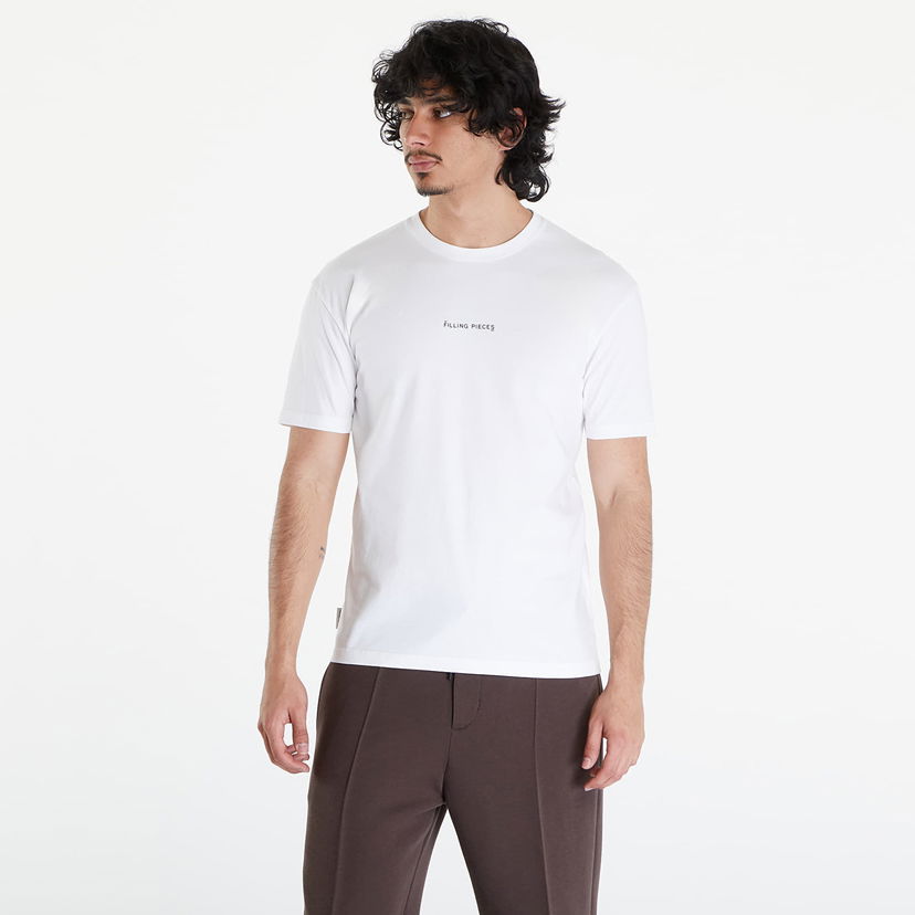 T-shirt Filling Pieces T-shirt Slim UNSIEX White Hvid | 74434001901