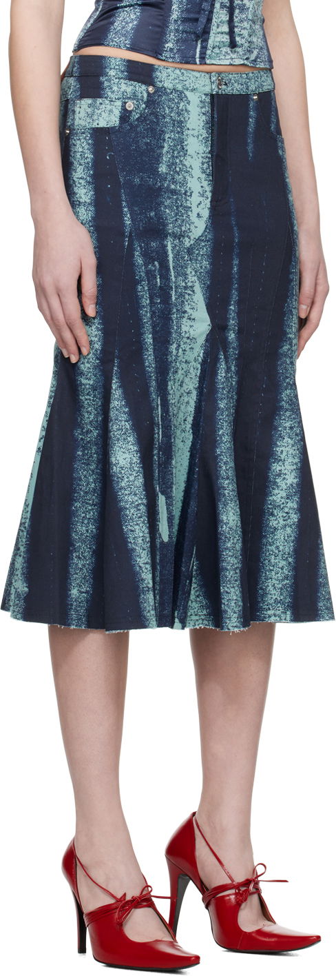 Nederdel Miaou Miaou Gaudi Midi Skirt Grøn | 4004SS5TRB, 1