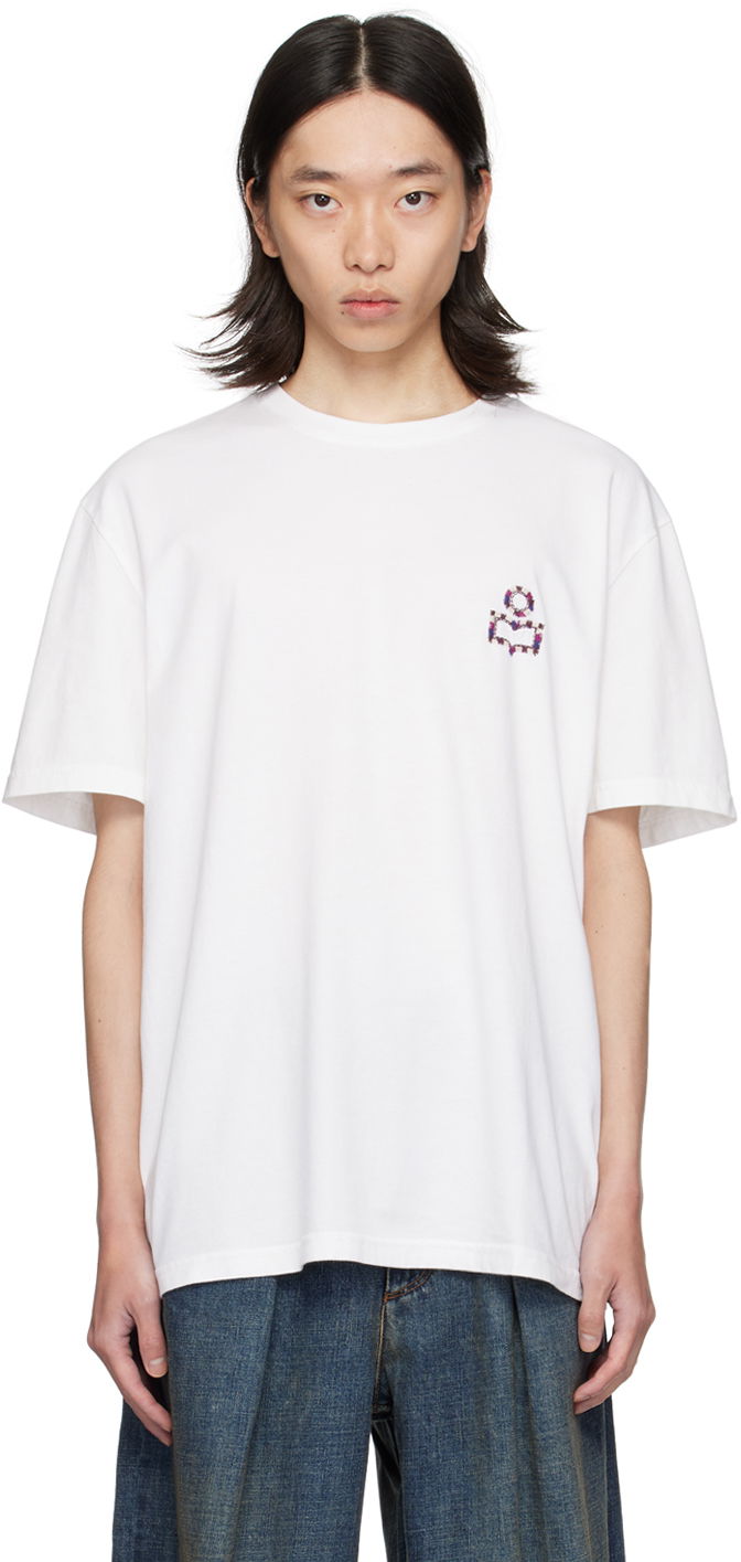 T-shirt ISABEL MARANT Graphic Print T-Shirt Hvid | TS0149HB-B3N14H, 0