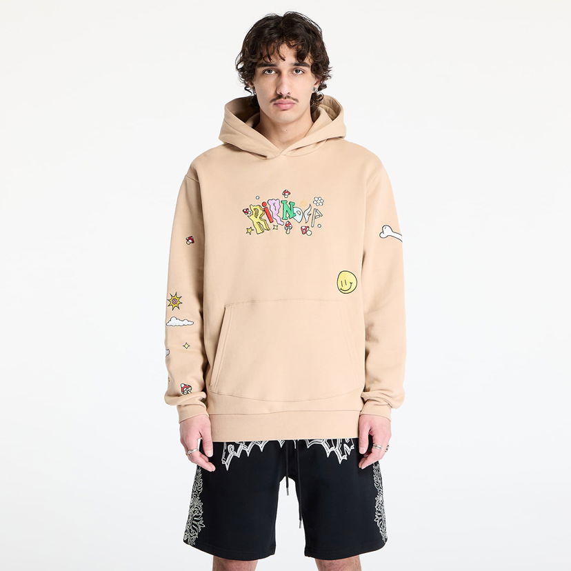 Sweatshirt RIPNDIP RIPNDIP Broken Down Hoodie Beige | RNDSPR25116