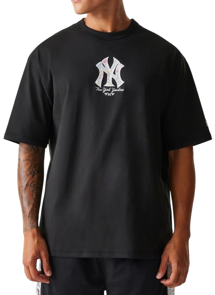 T-shirt New Era New Era MLB New York Yankees Infill Oversized T-Shirt Sort | 60667838-60667838