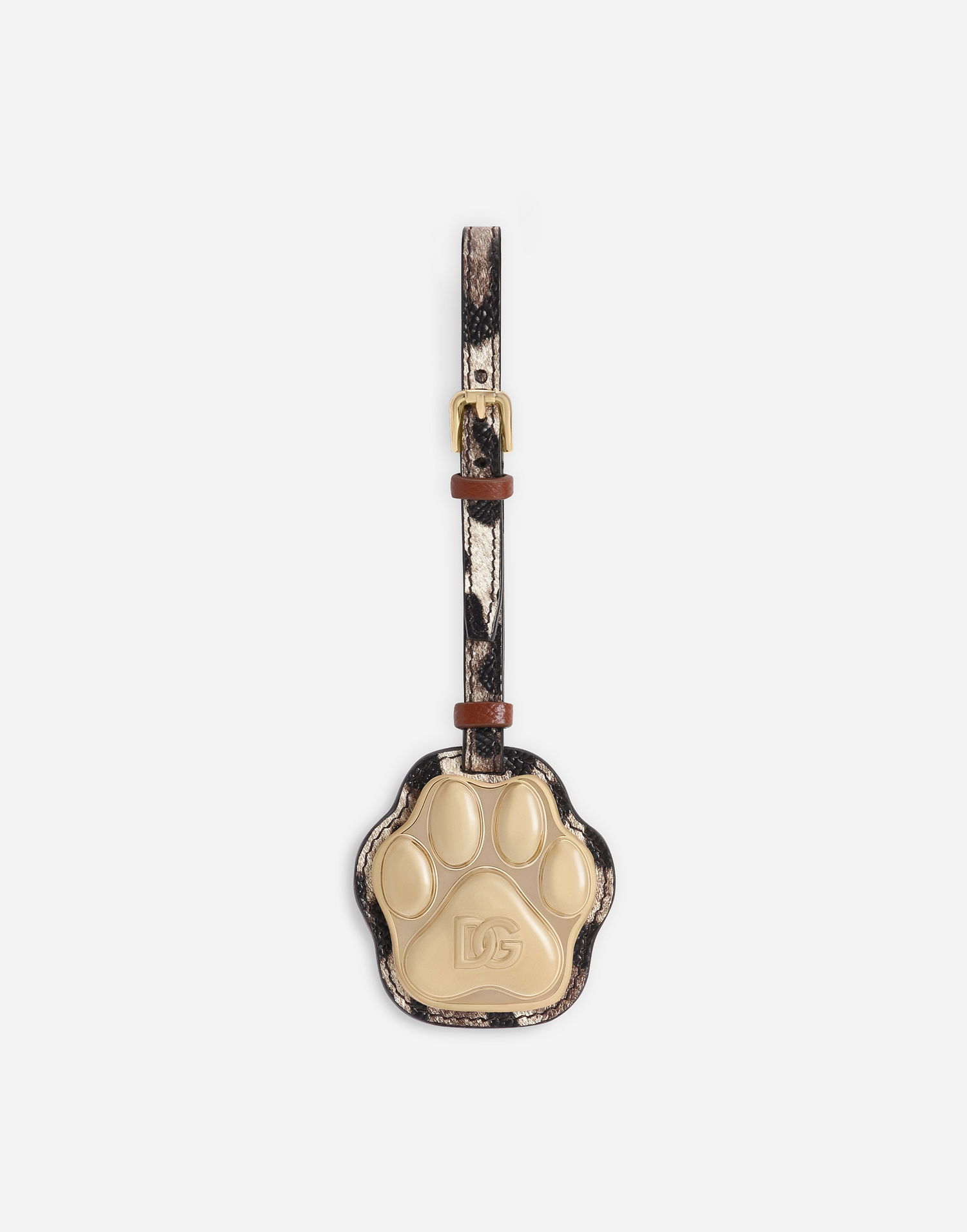 Nøgleringe Dolce & Gabbana Dolce & Gabbana Animal Print Calfskin Dog Paw Charm Flerfarvet | BD0021A6456HA93M, 0