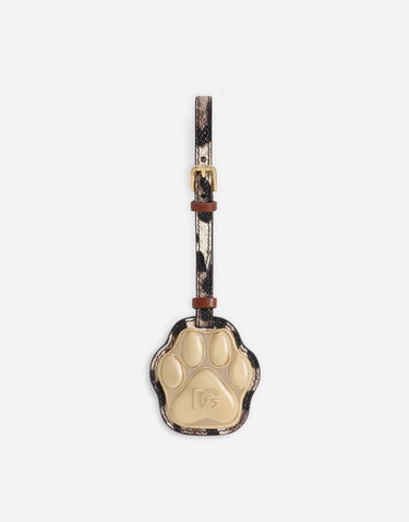 Nøgleringe Dolce & Gabbana Dolce & Gabbana Animal Print Calfskin Dog Paw Charm Flerfarvet | BD0021A6456HA93M, 0