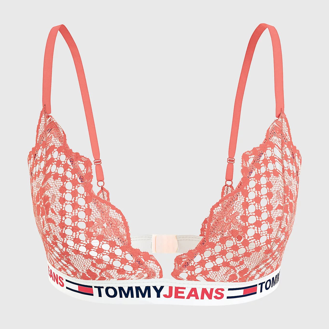 Bh Tommy Hilfiger Lace Unlined Triangle Orange | UW0UW03829 SN6, 1
