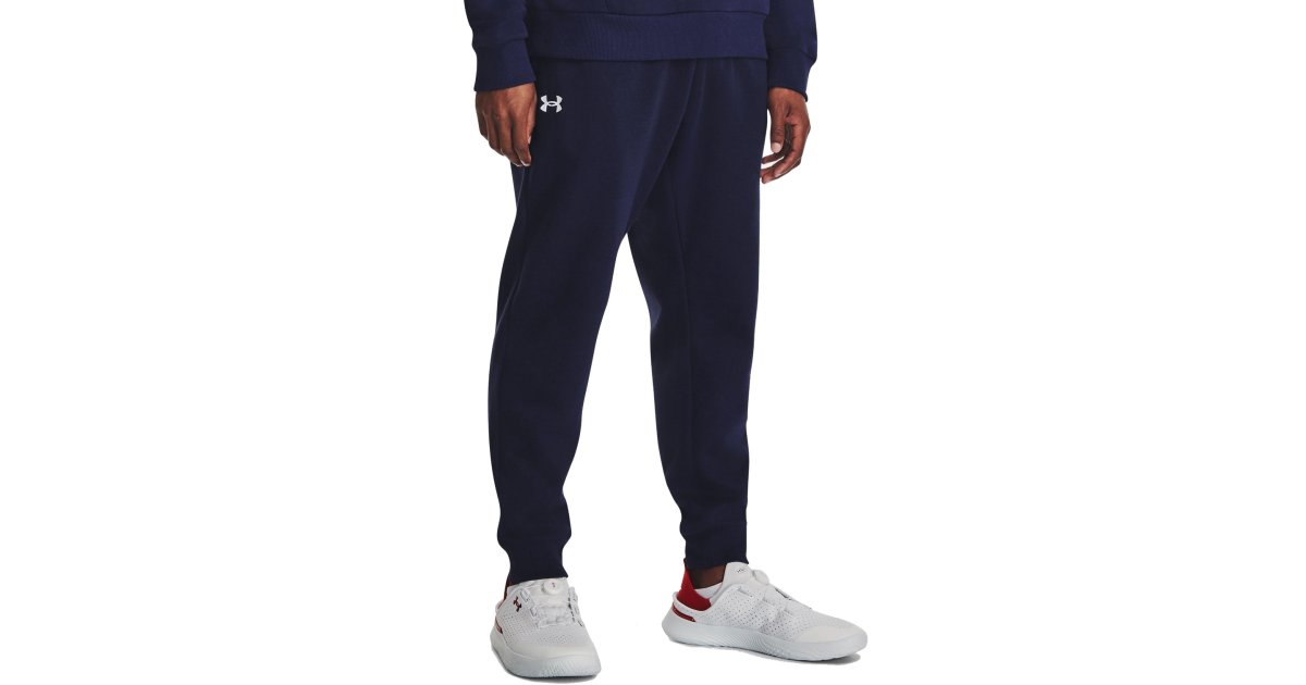 Bukser Under Armour Rival Fleece Mørkeblå | 1379774-410, 1