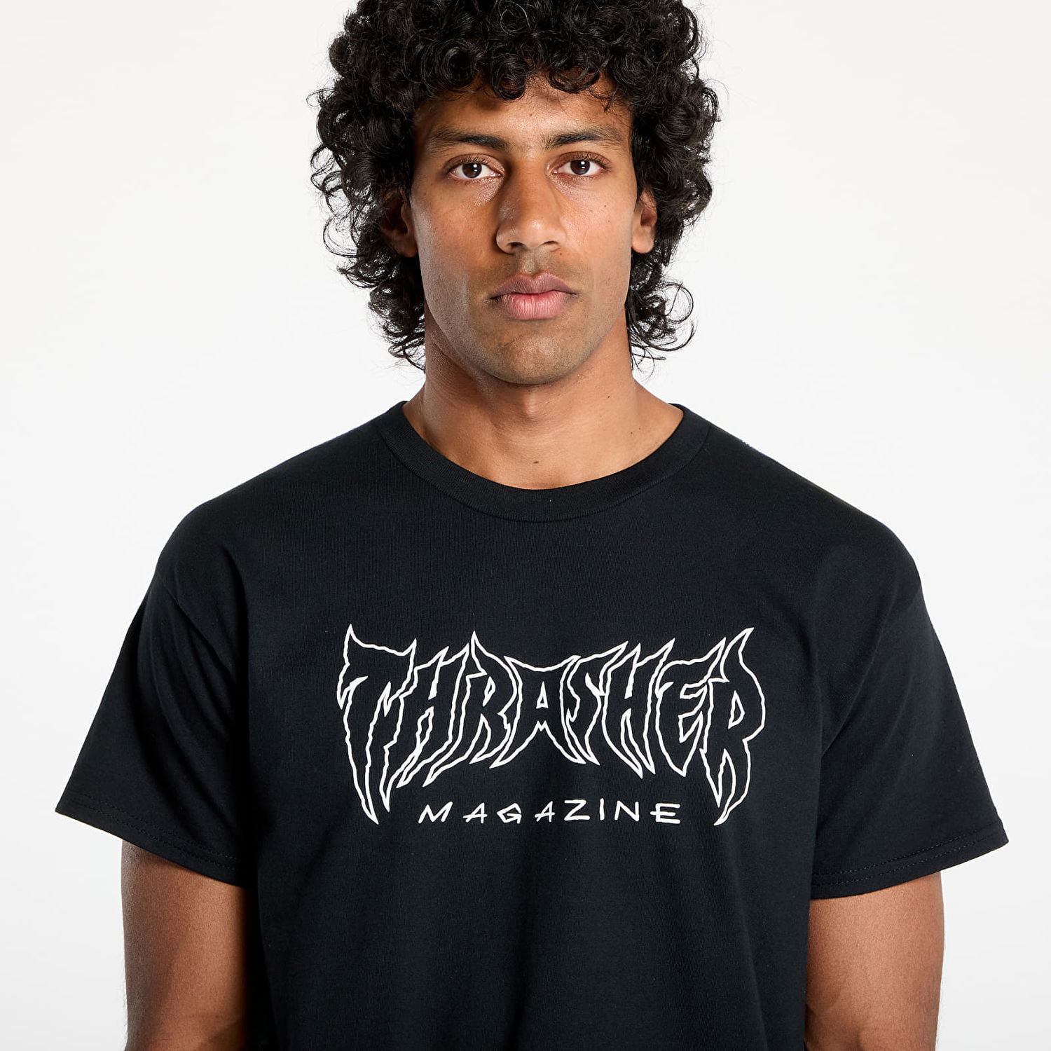 T-shirt Thrasher Thrasher Metal T-Shirt Sort | 145693, 1
