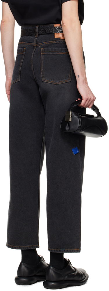Jeans ADER ERROR Contrast Stitch Straight Leg Jeans Sort | BMSGFYJE0101BK, 2