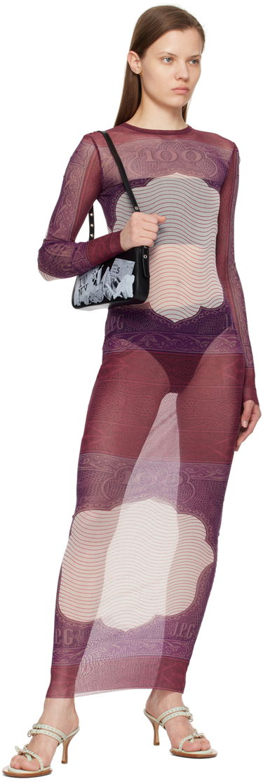 Kjole Jean Paul Gaultier Jean Paul Gaultier 'The Cartouche' Maxi Dress Lilla | 24/25-F-RO086-T515-300128, 3