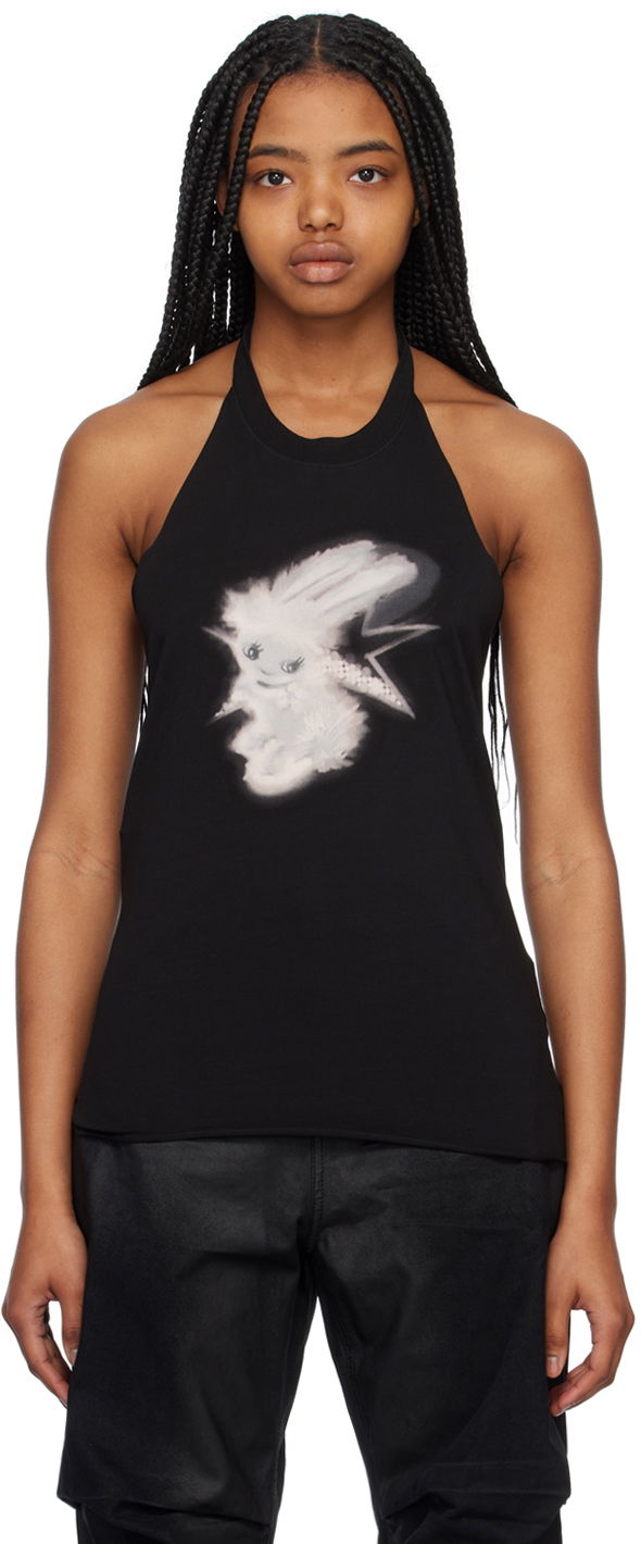 Tanktop We11done We11done Halter Tank Top Sort | WD-TT1-23-738-W-BK, 0