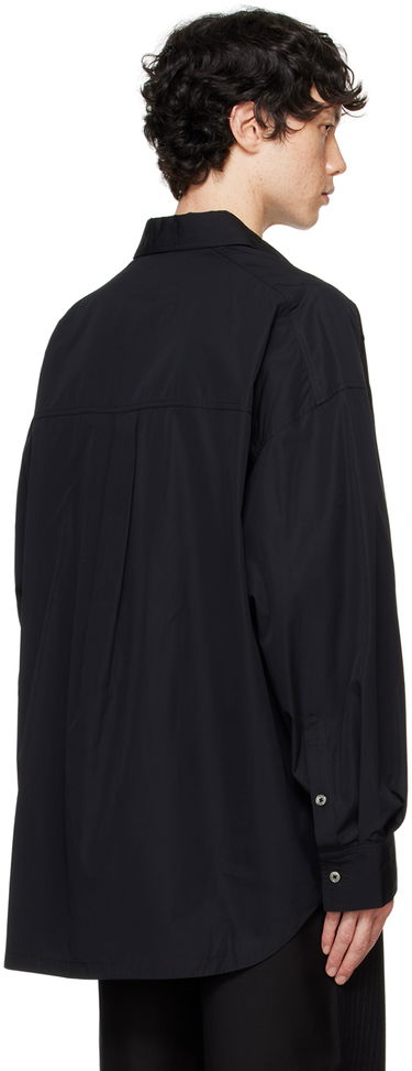 Skjorte Feng Chen Wang Feng Chen Wang Pleated Shirt Sort | FUF18SR09, 2