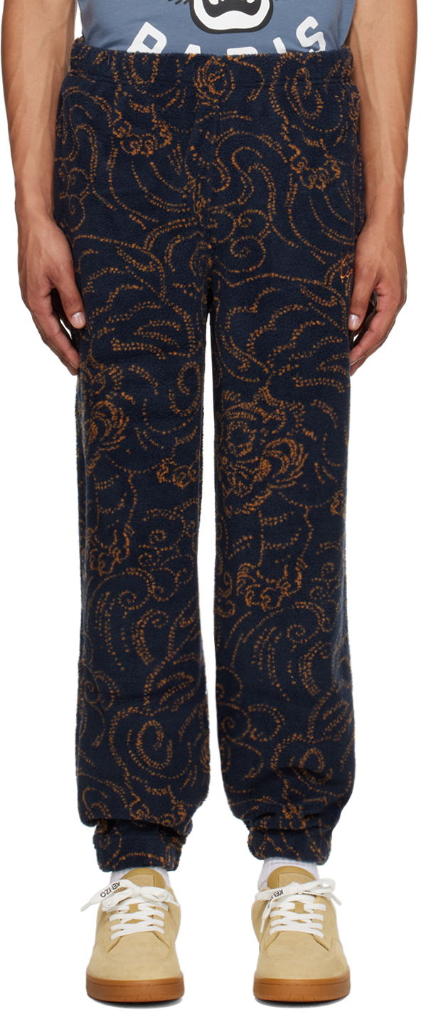 Joggingbukser KENZO Navy Paris Star Tiger Sweatpants Mørkeblå | FE65PA8154FB