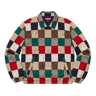 Bomberjakke Supreme Patchwork Harrington Jacket Flerfarvet | SUP-SS19-073