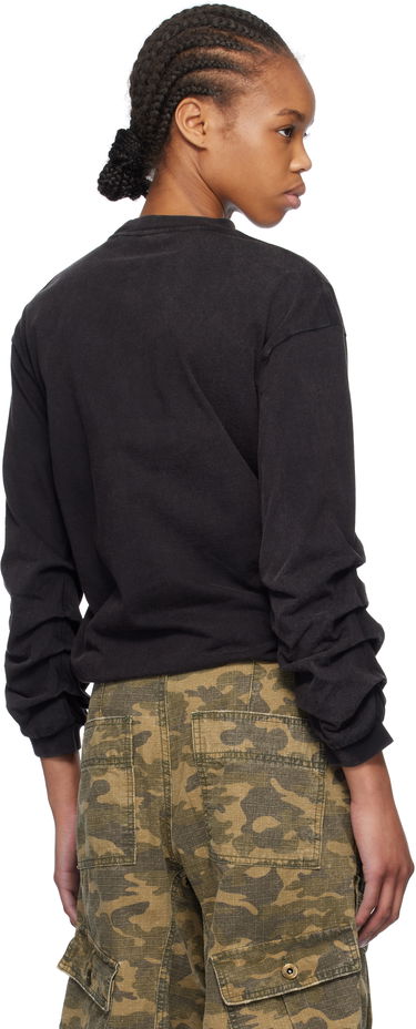 T-shirt We11done We11done Wrinkled Long Sleeve T-Shirt Sort | WD-TT0-25-775-U-BK, 2