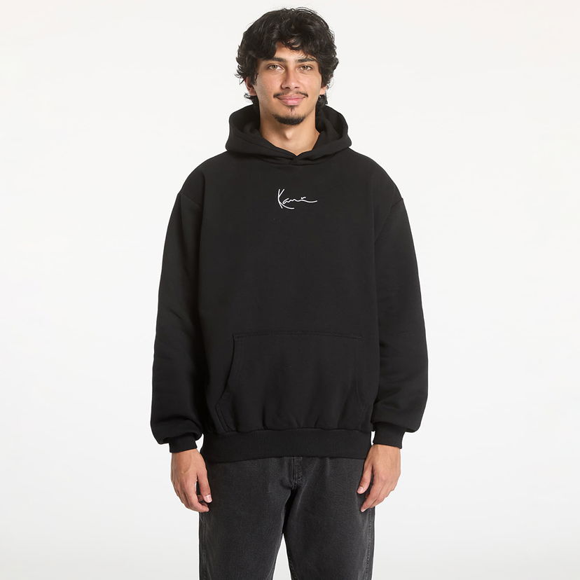 Sweatshirt Karl Kani Small Signature Essential OS Hoodie Black Sort | KM-HD021-001-01