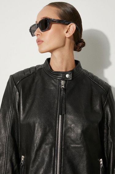 Jakke Samsoe Samsoe Samsoe Samsoe Leather Jacket Sort | F23300187, 4