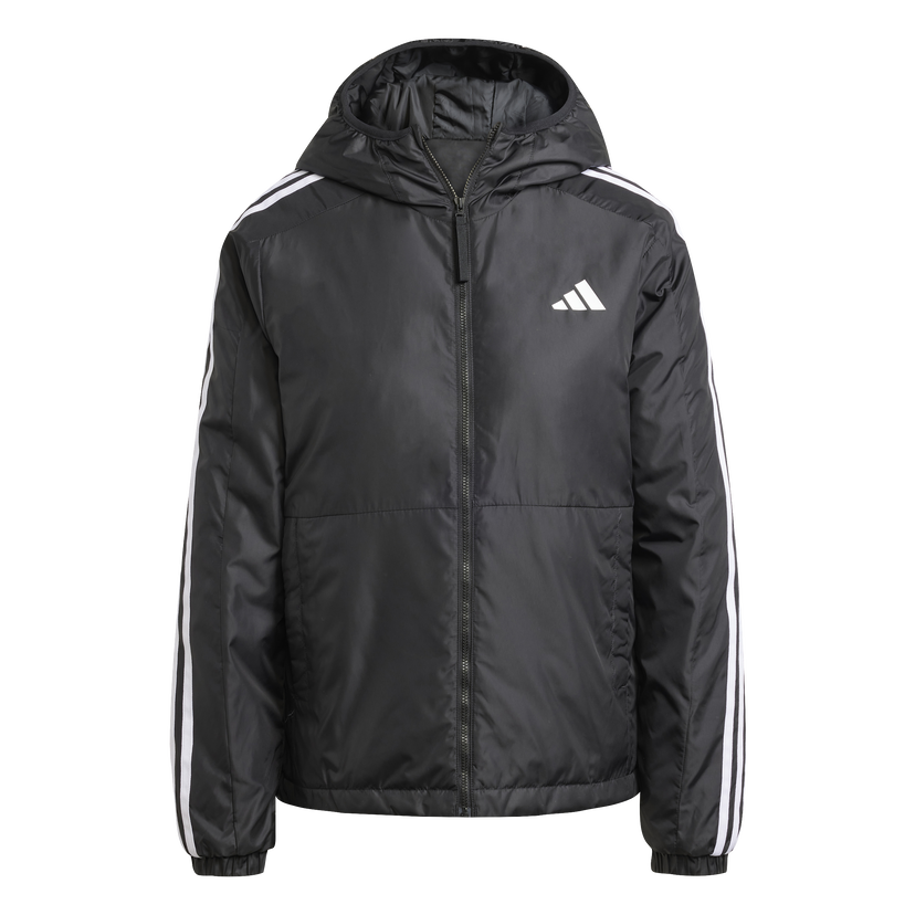 Jakke adidas Originals Essentials 3-Stripes Hooded Jacket Sort | jd1025